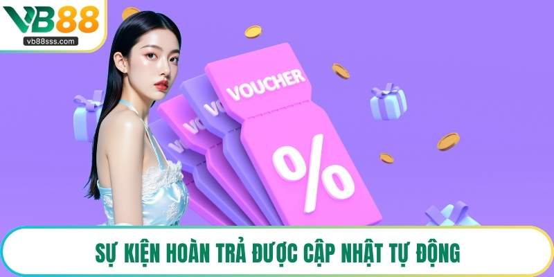 Sự kiện hoàn trả được cập nhật tự động